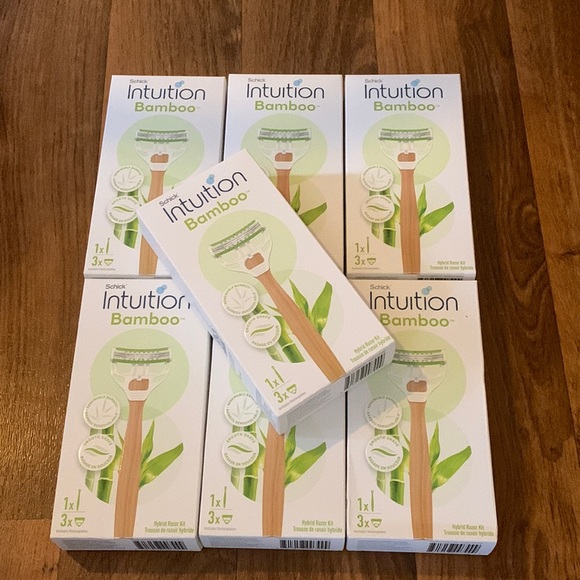 Schick Bath & Body 7 Schick Intuition Bamboo Razor Kits Handle 3